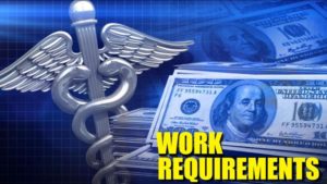 graphic of medicaid work requirement text