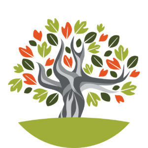The PADDC Logo featuring a tree with green and orange leaves